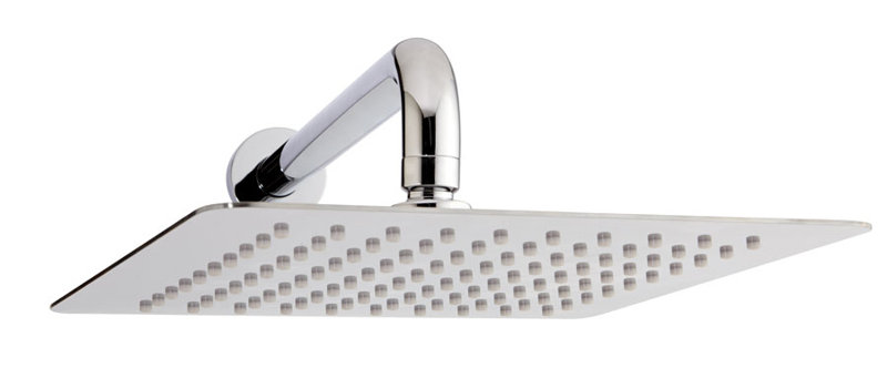 Pomme de douche carrée Super Rain, Chrome poli