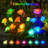 Solar Lights Outdoor Garden Decor, 7 Color Changing Solar Flowers Outdoor Waterproof with 20 Bigger & Realistic Rose, Enlarged Size Panel for Patio Yard Garden Cemetery Decoration, Gifts