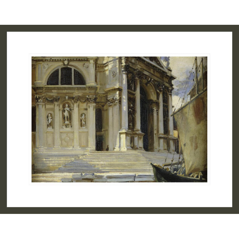 «Santa Maria della Salute Venice» par John Singer Sargent, impression giclée encadrée, H 17,19 po x l 21,75 po