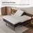 Split Top Queen Adjustable Bed Frame With 14'' Medium Plush Memory Foam Mattress, Wireless Remote & App Control, Massaging, Under Bed Light, E3100 Urban Grey-1483836140