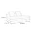 Chaise longue rembourrée de luxe Italian Light