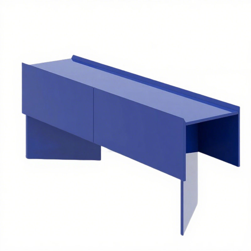 Console Modern Minimalist Art, Bleu, H 30,71 po x l 78,74 po x P 15,75 po