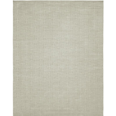 Geometric Area Rug in Gray
