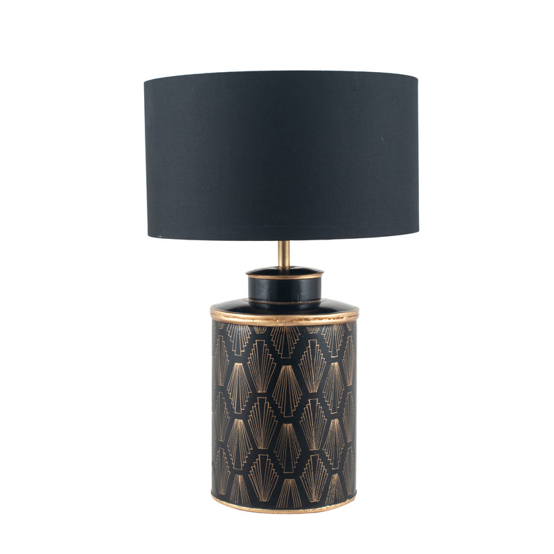 Deloatch Wood Lamp Base Lamp