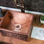 World Menagerie 203.2mm W Single Bowl Copper Kitchen Sink