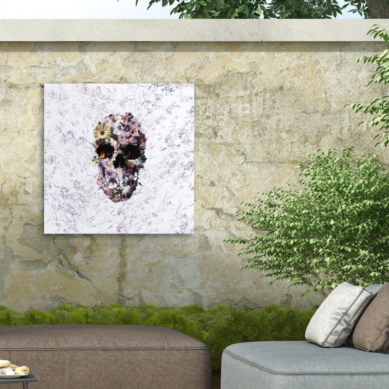 Toile d'extérieur Ali Gulec Upland Skull Light, H 35 po x l 35 po