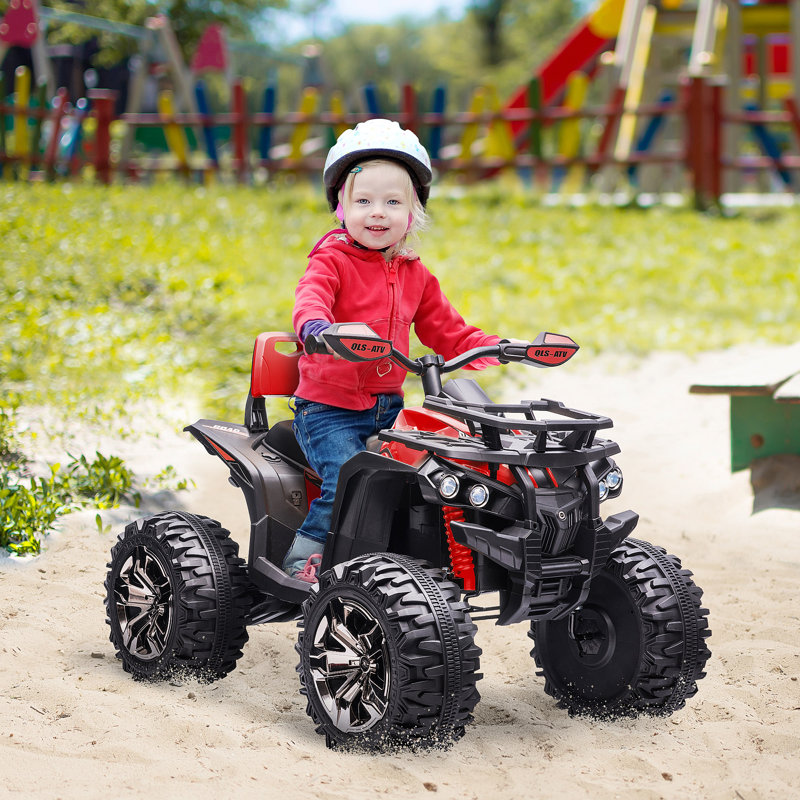 HOMCOM Battery Powered Ride On, Red/Black