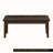 Transitional Wooden Button-Tufted Dining Bench