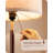 15.35" Mid-Century Modern Solid Wood Table Lamp with Linen Shade and Pull Chain
