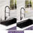 Gunmetal Black Drop-In Kitchen Sink, 32X22 Inch, 18 Gauge Stainless Steel, Convenient 32 In. L X 22 W With Strainer