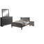 1pc Table de chevet grise Louis Philippe-1231551426