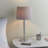 Folds 51.5Cm Silver Table Lamp Set