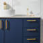 Ensemble de meuble-lavabo simple 36 po bleu