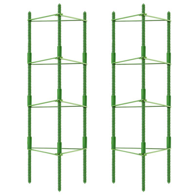 Piquets de jardin réglables en plastique