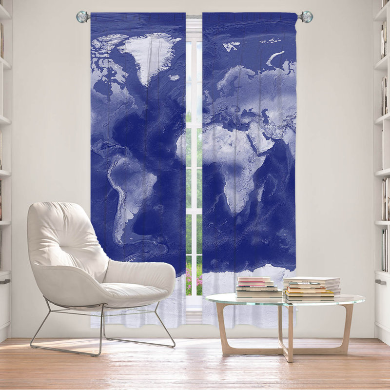Room Darkening Curtain Pair, 20" W x 82" L