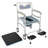 Foldable Height Adjustable Toilet Chair(Flat Seat)