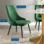 Chaise parsons capitonnée en velours-148914996