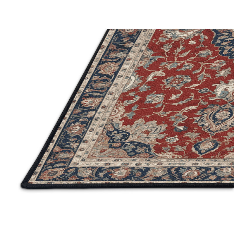 Tapis brun lavable à la machine, Rectangulaire 7 pi x 10 pi