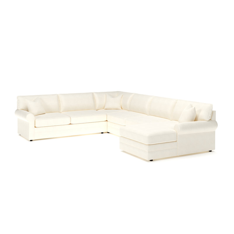 Charlie 4-Piece Sectional, Cruise Adrift, Conversation Pearl