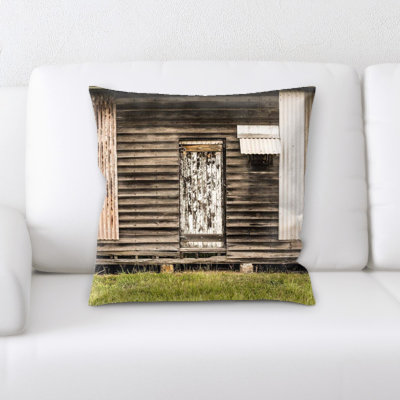 Manseau Old and Abandoned Throw Pillow