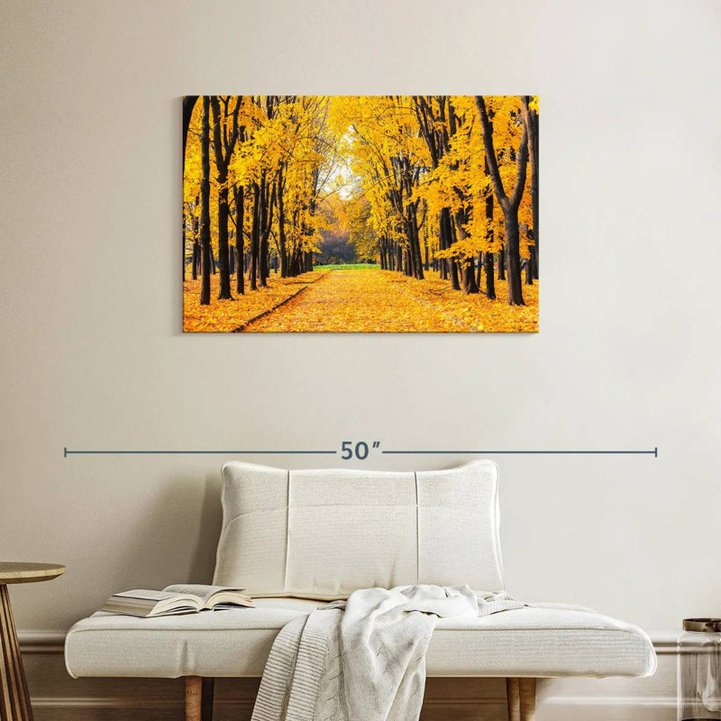 Chemin d'automne doré Alvord, H 24 po x l 36 po