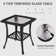 LayinSun 3 Pieces Wicker Rattan Patio Chairs Set With Side Table