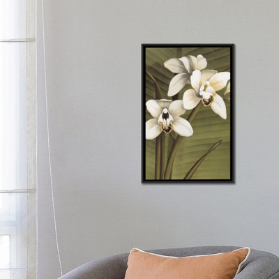 «Orchid with Palm I», reproduction d'art sur toile tendue