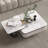 Simple light luxury rock panel coffee table-105835025