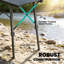Table de camping robuste, table pliable, table portable avec deux hauteurs réglables