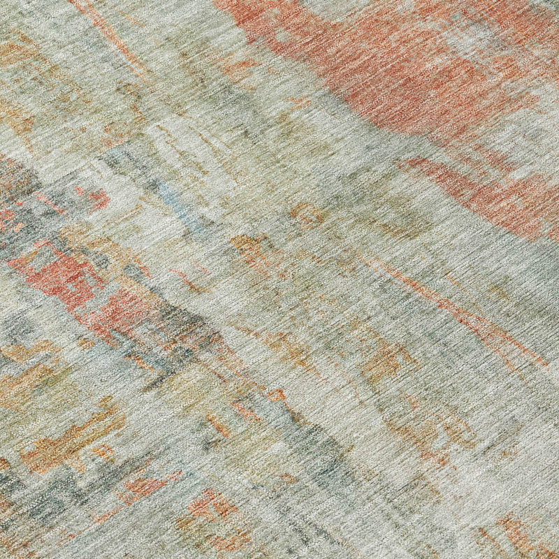 Machine Washable Indoor/Outdoor Chantille ACN2310 Abstract Rug, Rectangle 2'6" x 3'10"