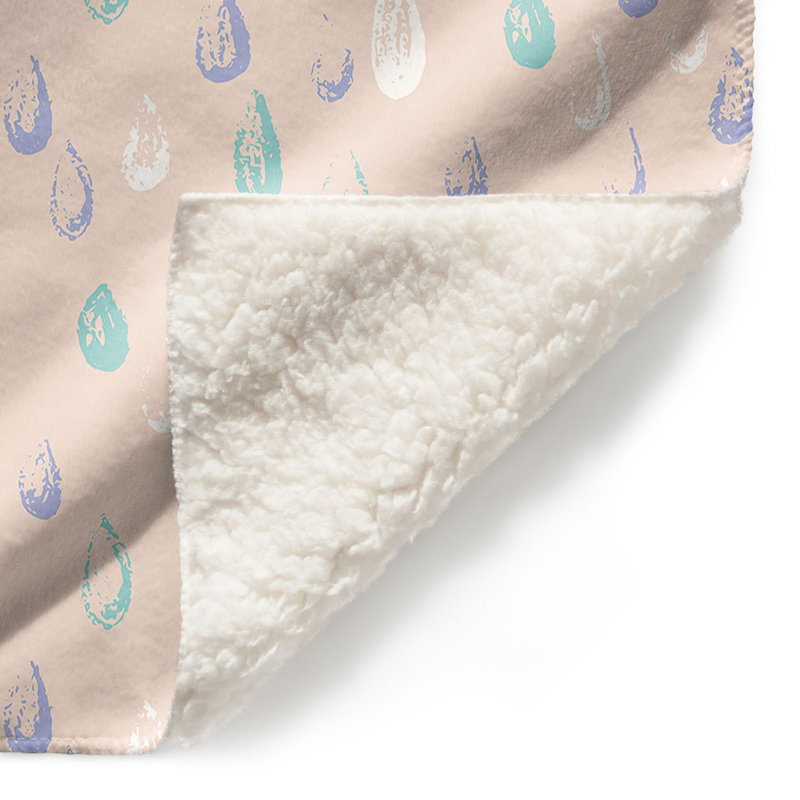 Couverture météo Raindrops, 68 po x 80 po