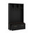 Versatile 4-In-1 Hall Tree With 6 Golden Hooks, 2 Drawers & Multiple Storage, Wood Grain Finish, Entryway Coat Rack-441050806