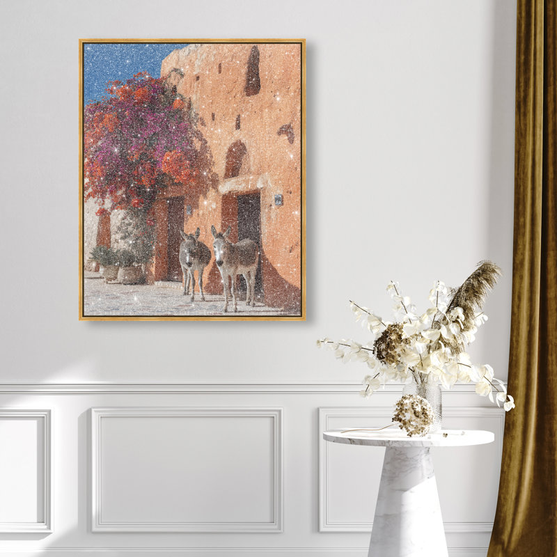 Morning Wait Print by Oliver Gal, Gold Floater Frame, 31"H x 37"W