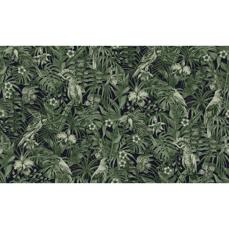Floral Roll, Green