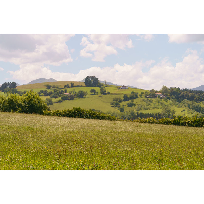 Summer Rural Landscape - Wrapped Canvas Print, 30cm H x 46cm W