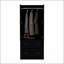 Taly Armoire with Double Doors, 2 Drawers, and Hanging Rod for Organized Storage and Modern Design