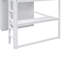 Lit mezzanine en bois avec garde-robe intégré-1031340801