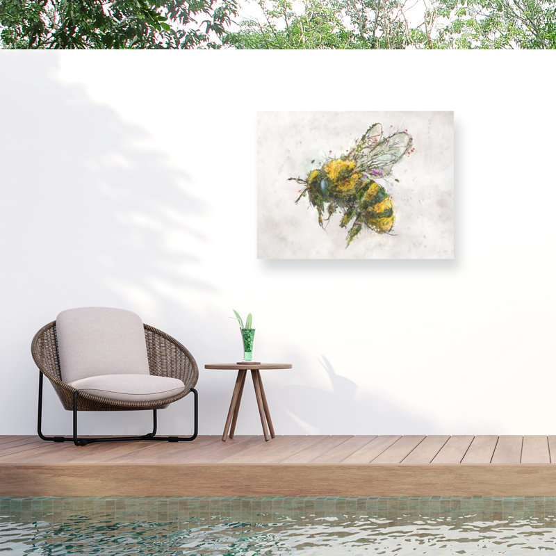 Toile d'extérieur Barrett Biggers Bumble Bee Bramble, H 14 po x l 19 po