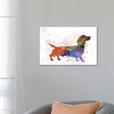 Short Haired Dachshund by Paul Rommer - Painting on Canvas