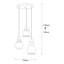 Luminaire suspendu en pot 3 lumières