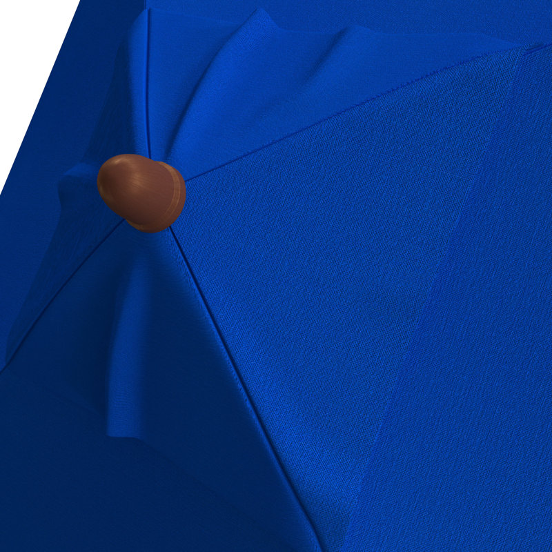Parasol de marché 6 pi Nicodem, Toile Sunbrella® bleu pacifique