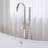 Ivy Freestanding Bathtub Faucet in Brushed Nickel-54250437