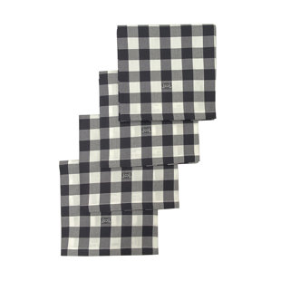 Ghisallo Cotton Buffalo Check Square Napkin (Set of 4)
