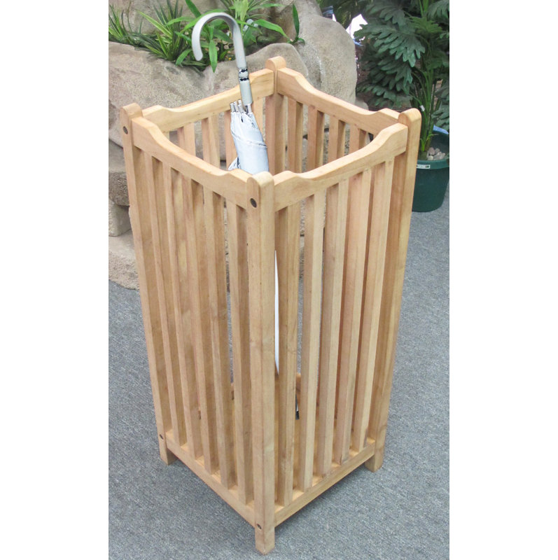 Jerold Solid Wood Freestanding Umbrella Stand