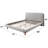 Cleo Gray Boucle Queen Bed