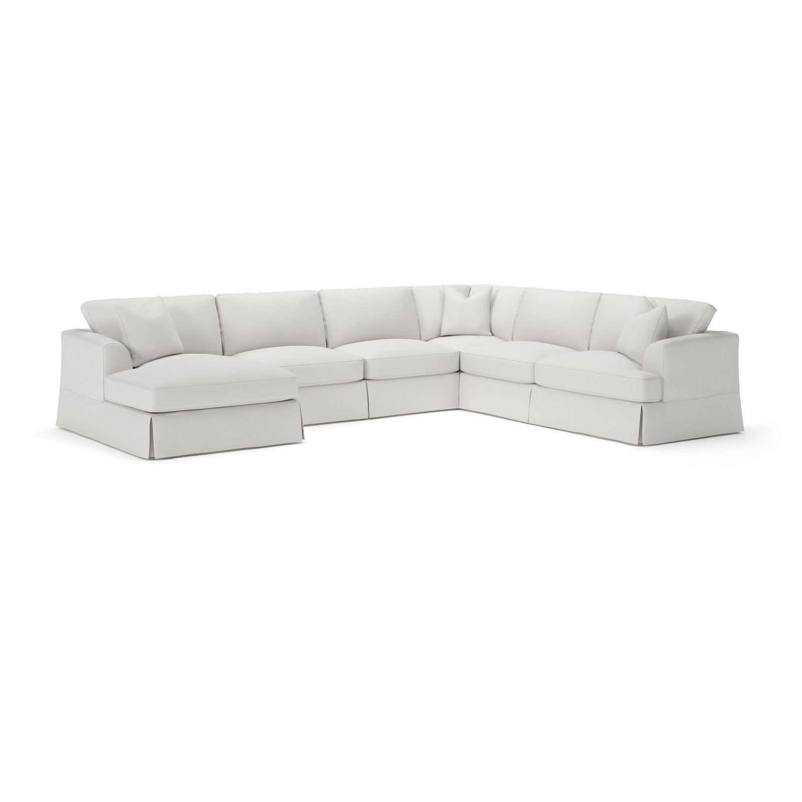 Lucia 151" W U-Shaped Sectional , Left Hand Facing, Macarena Beige