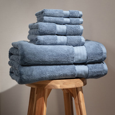 6 Piece 100% Organic Cotton Towel Set