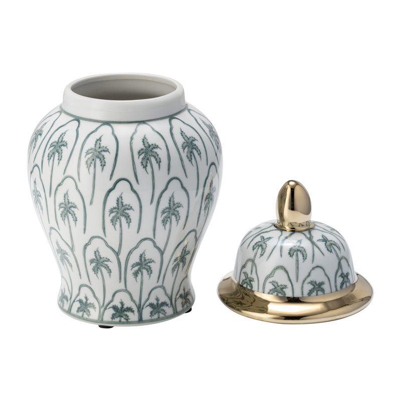 Pot traditionnel en céramique avec couvercle orné en grès traditionnel - motif décoratif fabriqué à la main avec motif classique et détails élégants