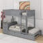 Lit superposé avec lit gigogne, rangement et bureau-568680861-568680858