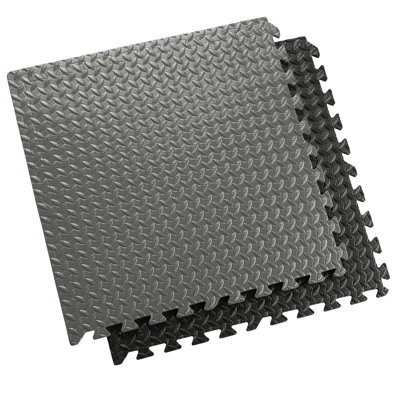 Sivan Sorbus 24" Floor Play Mat Interlocking Se of 6 in Grey